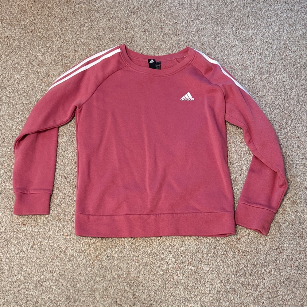 Adidas Rose Sweatshirt with White Accents
